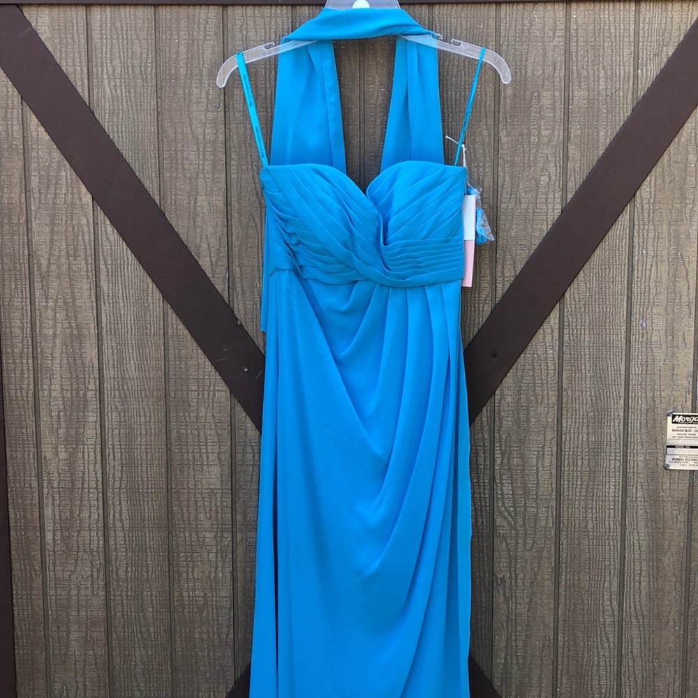 Mori Lee by Madeline Gardener Blue Formal Dress